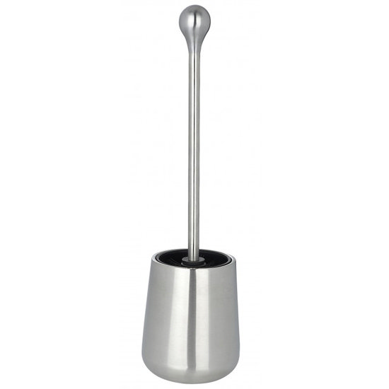 Wenko Nova Toilet Brush & Holder - Stainless Steel - 20028100 Large Image