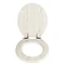 Wenko Oak Grey MDF Soft Close Toilet Seat Profile Large Image