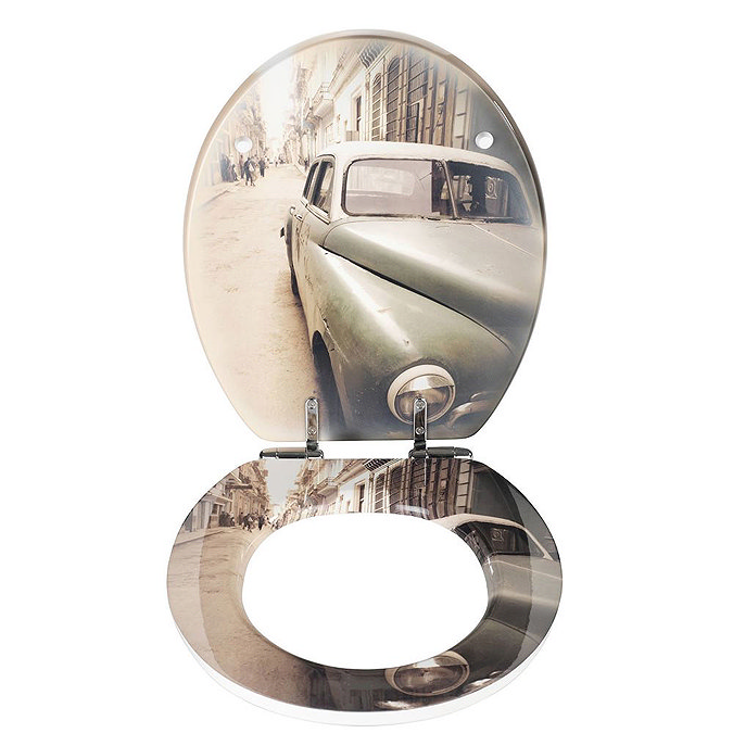 Wenko Old-Time Car Soft Close Toilet Seat Profile Large Image