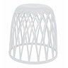 Wenko Omio White Bathroom Stool / Laundry Bin  Profile Large Image