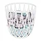 Wenko Omio White Bathroom Stool / Laundry Bin Large Image