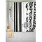 Wenko Ornamento Nero Polyester Shower Curtain - W1800 x H2000mm - 19222100 Large Image