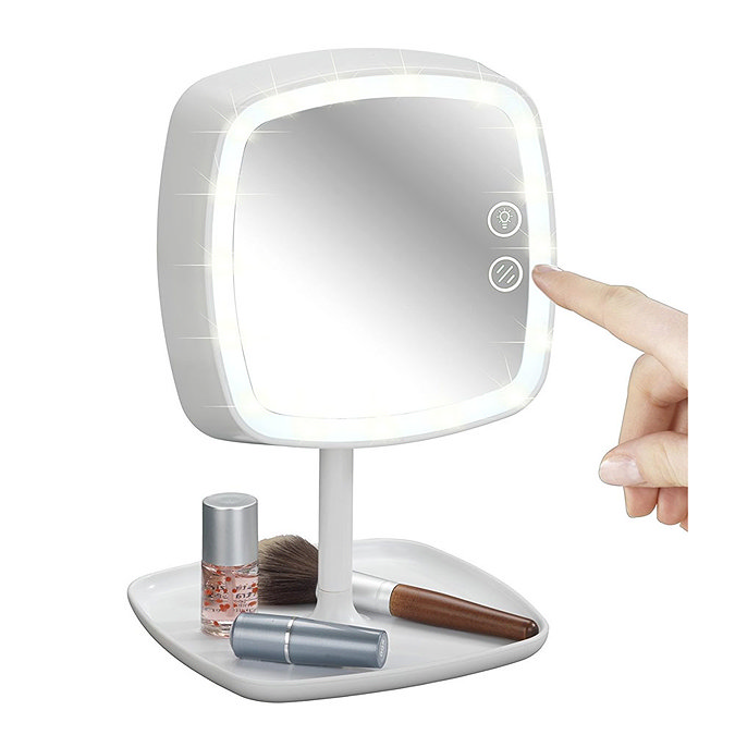 Wenko Ostia LED-Cosmetic Mirror & Table Lamp - 22851100  Feature Large Image