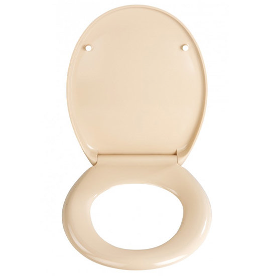 Wenko Ottana Premium Soft Close Toilet Seat - Beige - 18760100 Profile Large Image