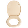 Wenko Ottana Premium Soft Close Toilet Seat - Beige - 18760100 Profile Large Image