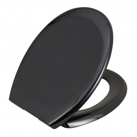 Wenko Ottana Premium Soft Close Toilet Seat - Black - 18441100 Feature Large Image