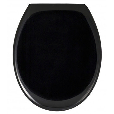 Wenko Ottana Premium Soft Close Toilet Seat - Black - 18441100 Profile Large Image