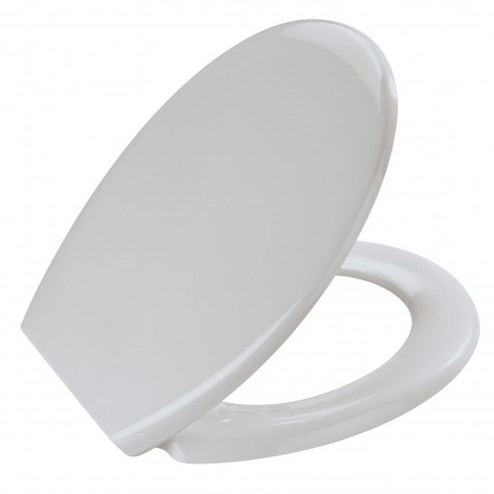 Wenko Ottana Premium Soft Close Toilet Seat Light Grey 19661100 at