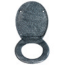 Wenko Ottana Premium Soft Close Toilet Seat - Granite - 18902100 Profile Large Image