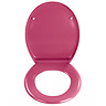 Wenko Ottana Premium Soft Close Toilet Seat - Pink - 19656100 Profile Large Image