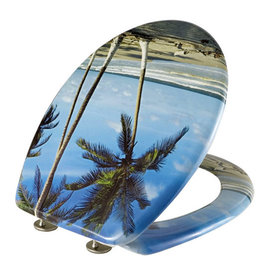 Wenko Palm Beach Duroplast Toilet Seat - 17605100 Profile Large Image