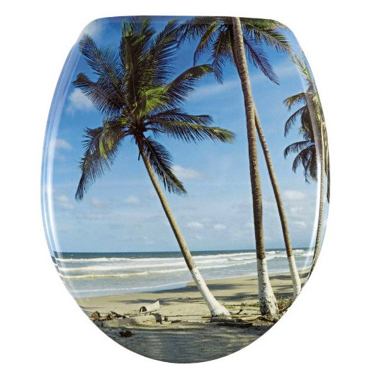 Wenko Palm Beach Duroplast Toilet Seat - 17605100 Large Image