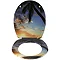 Wenko Palm Sunset Duroplast Toilet Seat - 17606100 Profile Large Image