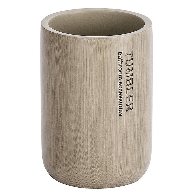 Wenko Palo Taupe Polyresin Tumbler - 22033100 Large Image