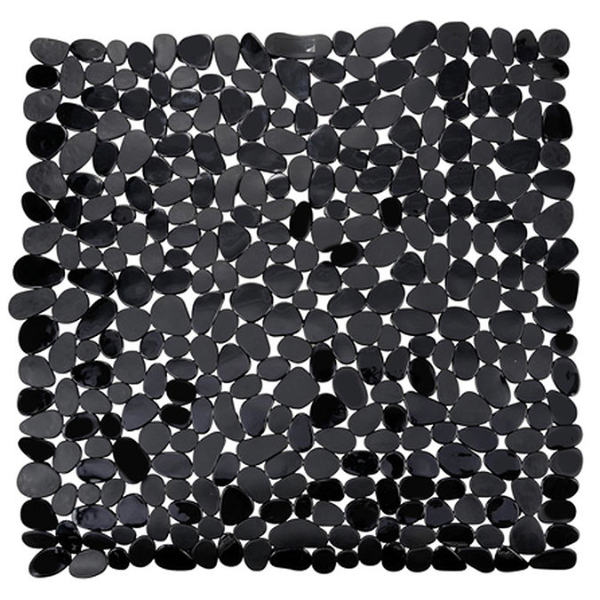 Wenko Paradise 54 x 54cm Shower Mat - Black - 20275100 Large Image