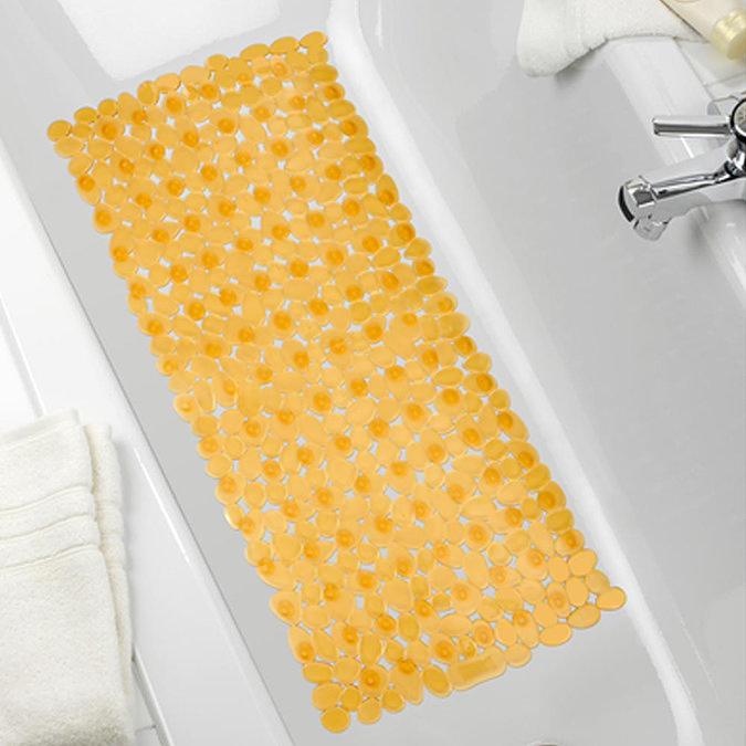 Wenko Paradise 71 x 36cm Bath Mat - Orange - 20266100 Profile Large Image