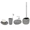 Wenko Pebble Stone Grey Bathroom Accessories Set Large Image