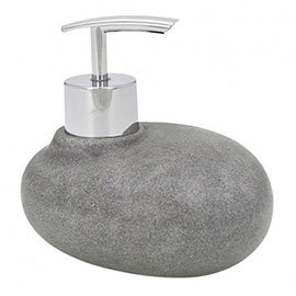 Wenko Pebble Stone Grey Soap Dispenser - 18176100 Medium Image