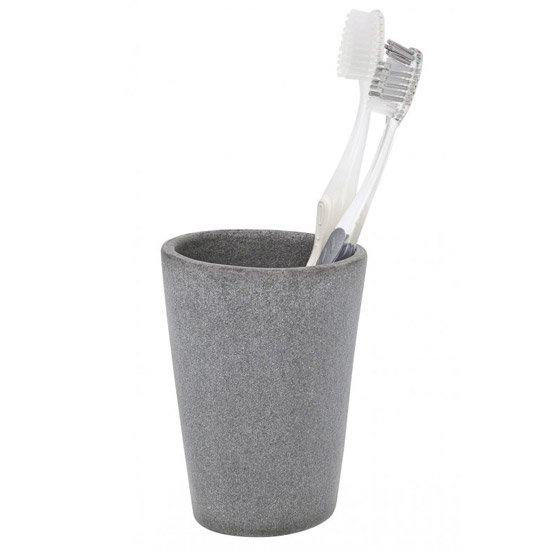 Wenko Pebble Stone Grey Tumbler - 19490100 Large Image