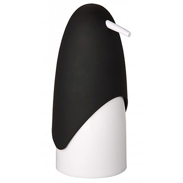 Wenko Penguin Soap Dispenser - Black/White - 20079100 Profile Large Image