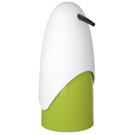 Wenko Penguin Soap Dispenser - White/Green - 20080100 Large Image