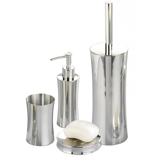 Wenko Pieno Shiny Bathroom Accessories Set - Stainless Steel Large Image