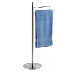 Wenko Pieno Towel Stand - Stainless Steel - 18451100 Medium Image