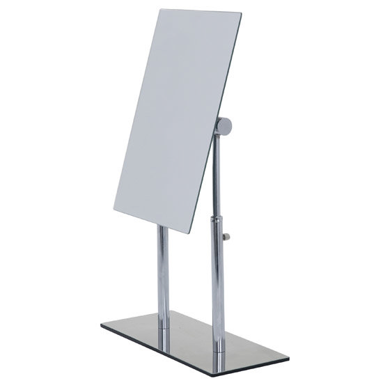 Wenko Pinerolo Standing Cosmetic Mirror - Chrome - 3656420100 Profile Large Image