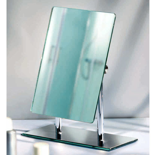 Wenko Pinerolo Standing Cosmetic Mirror - Chrome - 3656420100 Standard Large Image