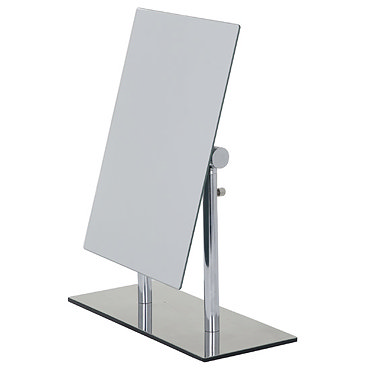 Wenko Pinerolo Standing Cosmetic Mirror - Chrome - 3656420100 Profile Large Image