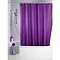 Wenko Plain Purple Polyester Shower Curtain - W1800 x H2000mm - 20035100 Large Image