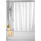 Wenko Plain White PEVA Shower Curtain - W1800 x H2000mm - 19104100 Large Image