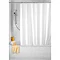 Wenko Plain White Polyester Shower Curtain - W1800 x H2000mm - 19146100 Large Image
