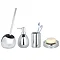 Wenko Polaris Ceramic Bathroom Accessories Set - Chrome Large Image