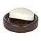 Wenko Polaris Ceramic Soap Dish - Brown - 19952100 Profile Large Image