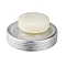Wenko Polaris Juwel Ceramic Silver Soap Dish - 21994100 Profile Large Image