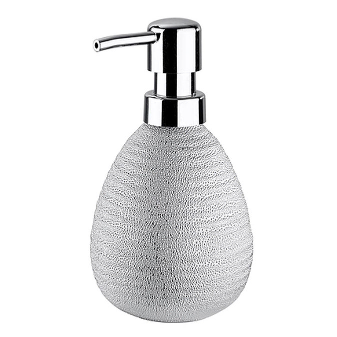 Wenko Polaris Juwel Ceramic Silver Soap Dispenser - 21996100 Large Image