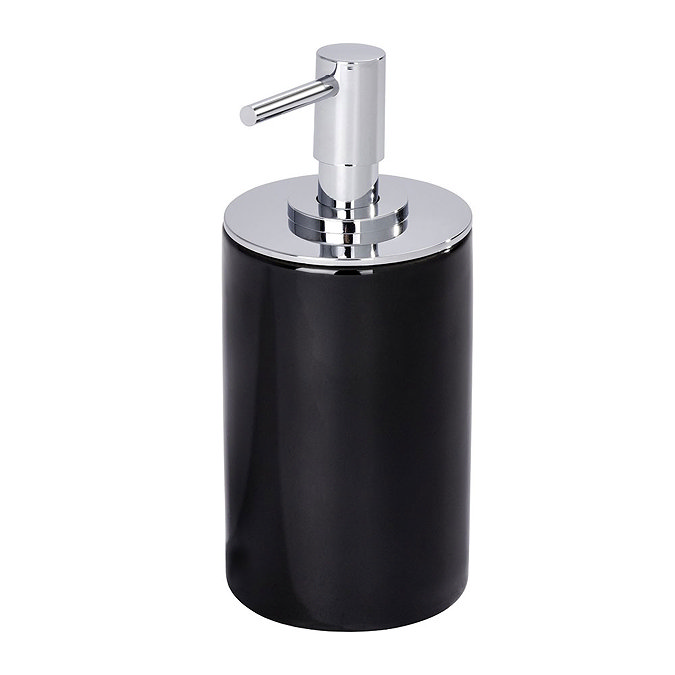 Wenko Polaris Neo Ceramic Soap Dispenser - Black - 21652100 Large Image