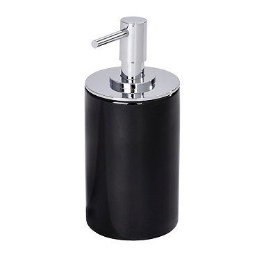 Wenko Polaris Neo Ceramic Soap Dispenser - Black - 21652100 Profile Large Image