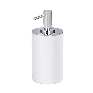 Wenko Polaris Neo Ceramic Soap Dispenser - White - 21651100 Profile Large Image