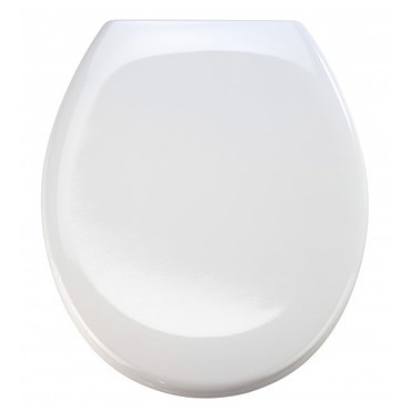 Wenko - Power-Loc Contoured Top-Fixing Toilet Seat - 20163100 Profile Large Image