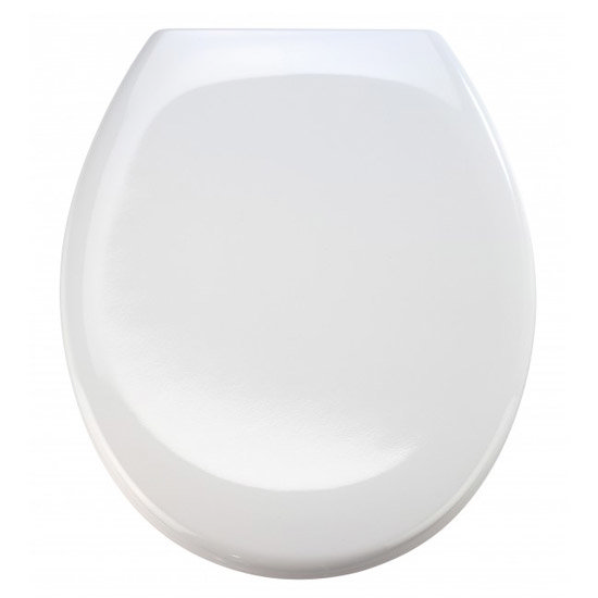 Wenko PowerLoc Contoured TopFixing Toilet Seat with Stainless Zinc