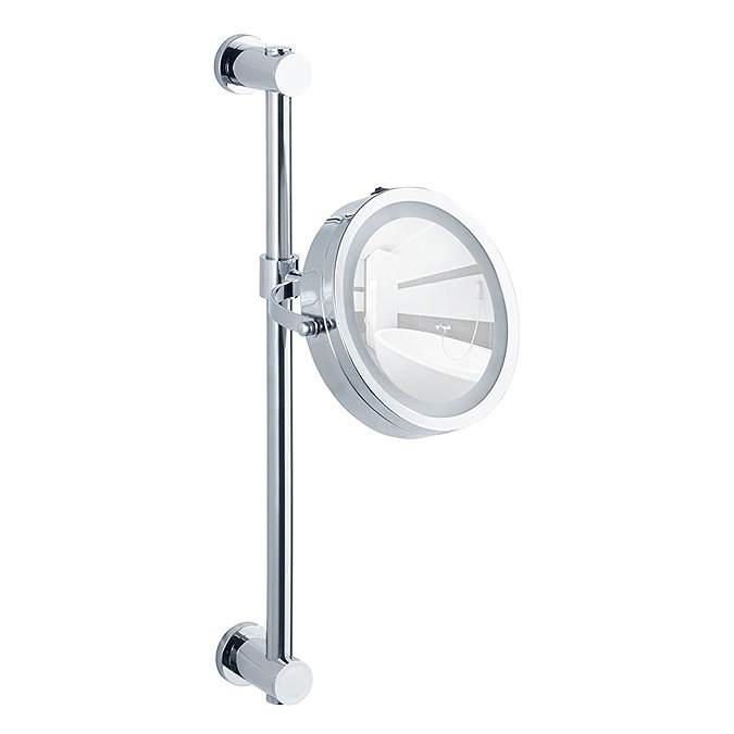 Wenko Power-Loc LED Carpi 5x Magnification Wall Mounted Mirror - 20907100 Profile Large Image