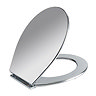 Wenko Prato WC Toilet Seat - Chrome - 111215100 Profile Large Image