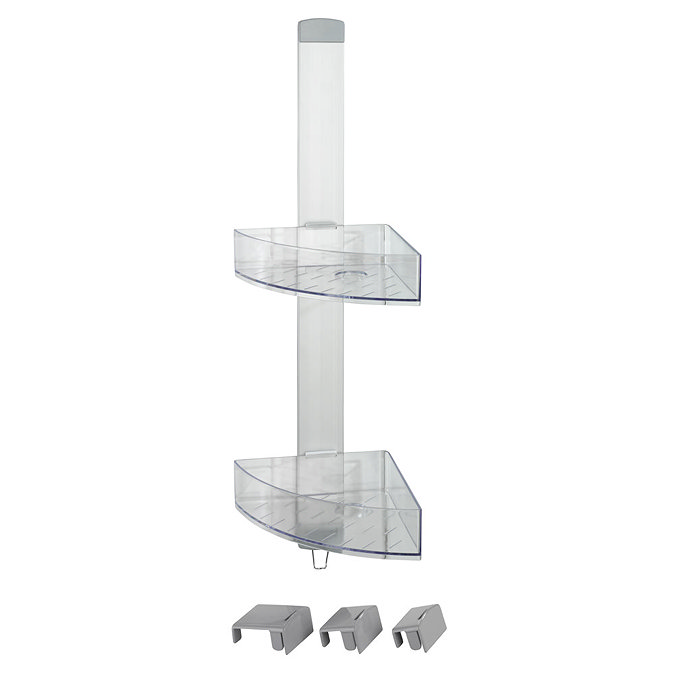 Wenko Premium Power-Loc Corner Shower Caddy - 22795100  Feature Large Image