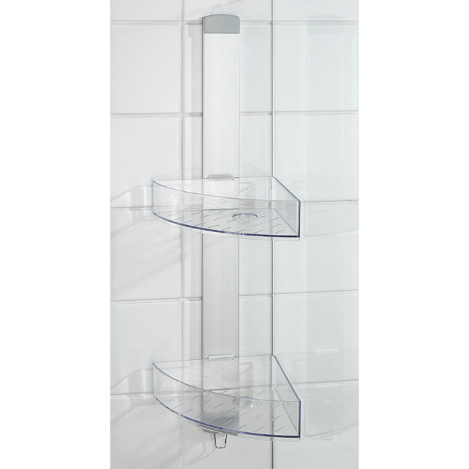Wenko Premium Power-Loc Corner Shower Caddy - 22795100 Standard Large Image