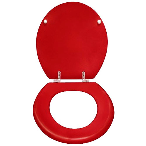 Wenko Prima MDF Toilet Seat - Bordeaux - 152201100 Profile Large Image