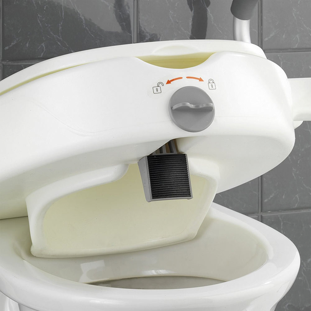 Wenko Raised Toilet Seat with Secura Support - 20924100