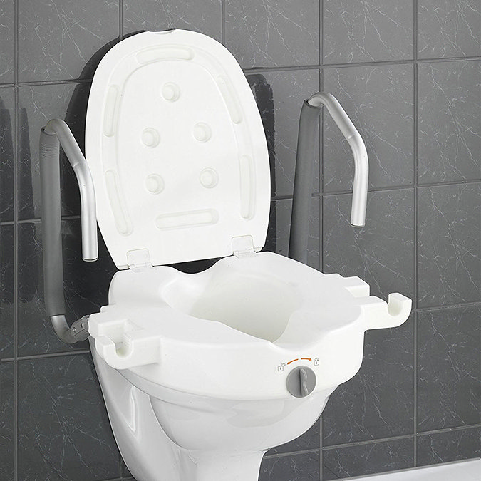 Wenko Raised Toilet Seat with Secura Support - 20924100  Standard Large Image
