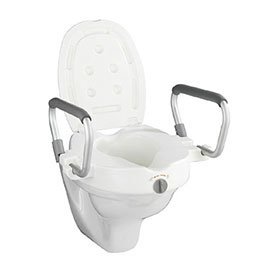 Wenko Raised Toilet Seat with Secura Support - 20924100 Medium Image